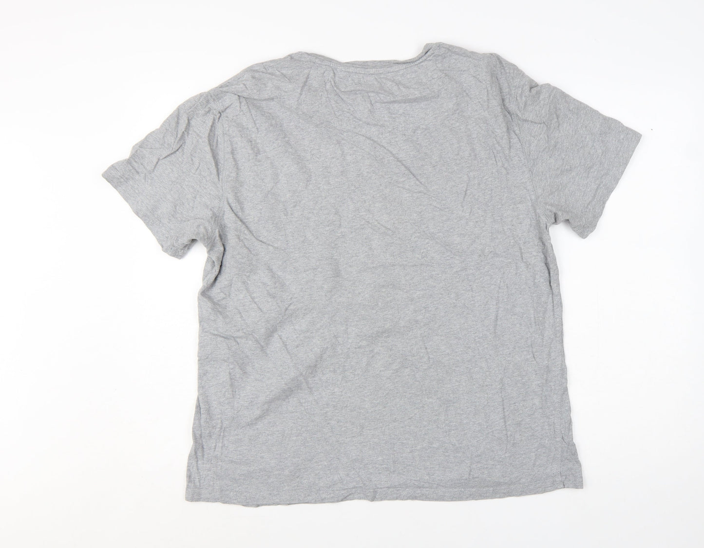 FatFace Men's Grey Organic Cotton Crew Neck T-Shirt Size L