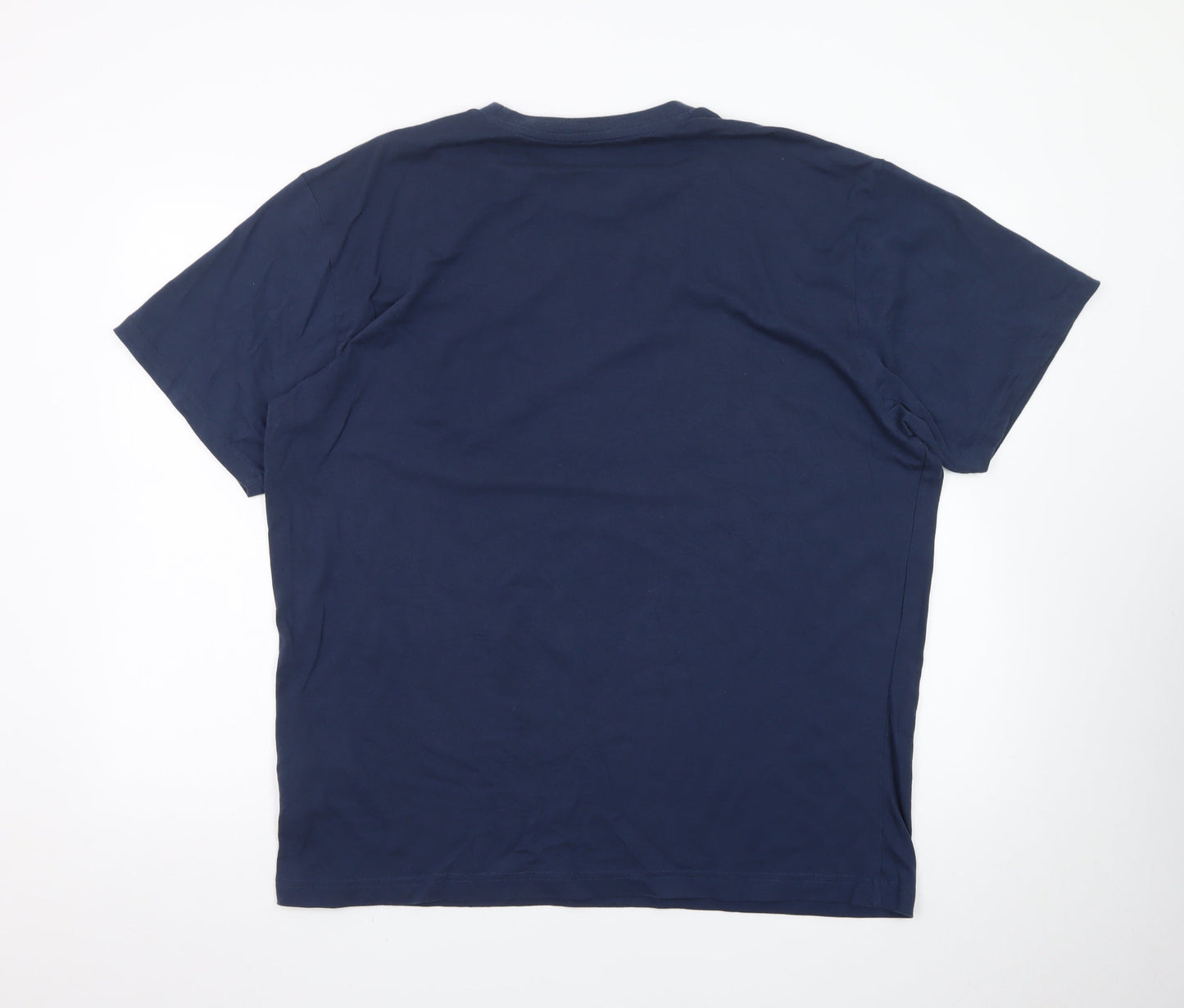 New Balance Men's Navy Blue XL Graphic Cotton Crew Neck T-Shirt