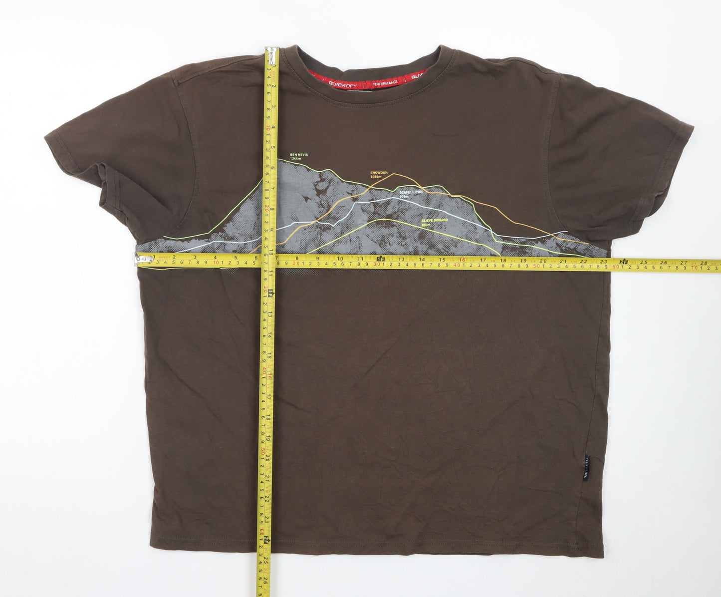 Trespass Mens Brown Quick Dry Outdoor Performance T-Shirt XL