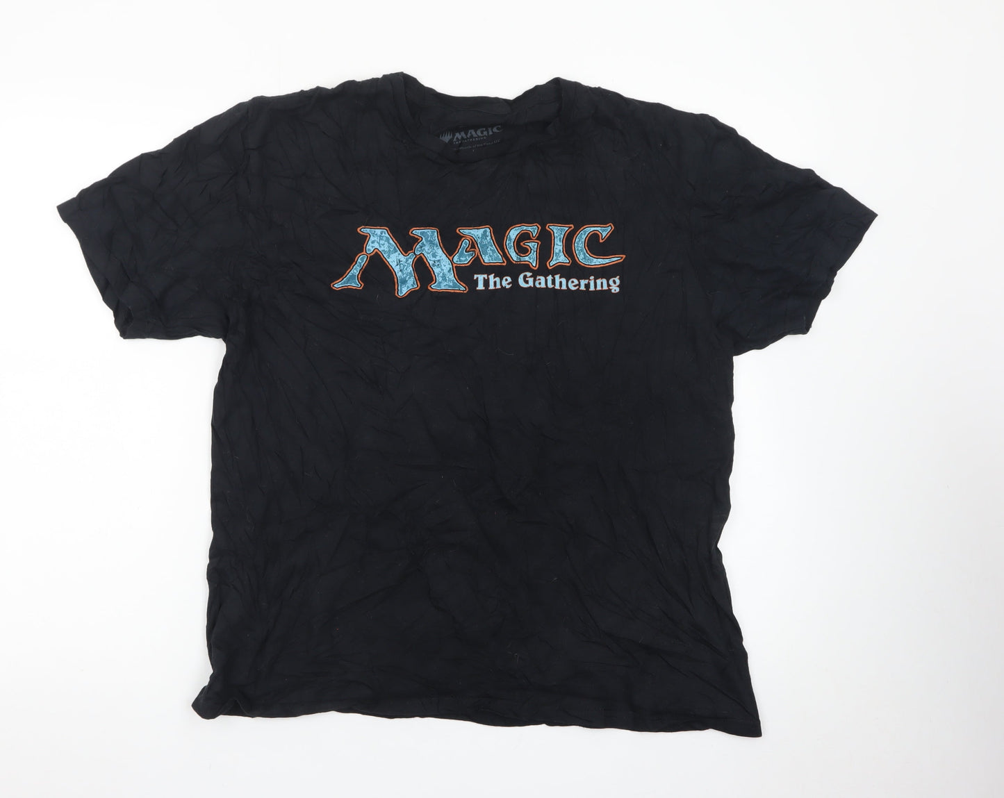 Magic The Gathering Mens Black Large Cotton Graphic T-Shirt