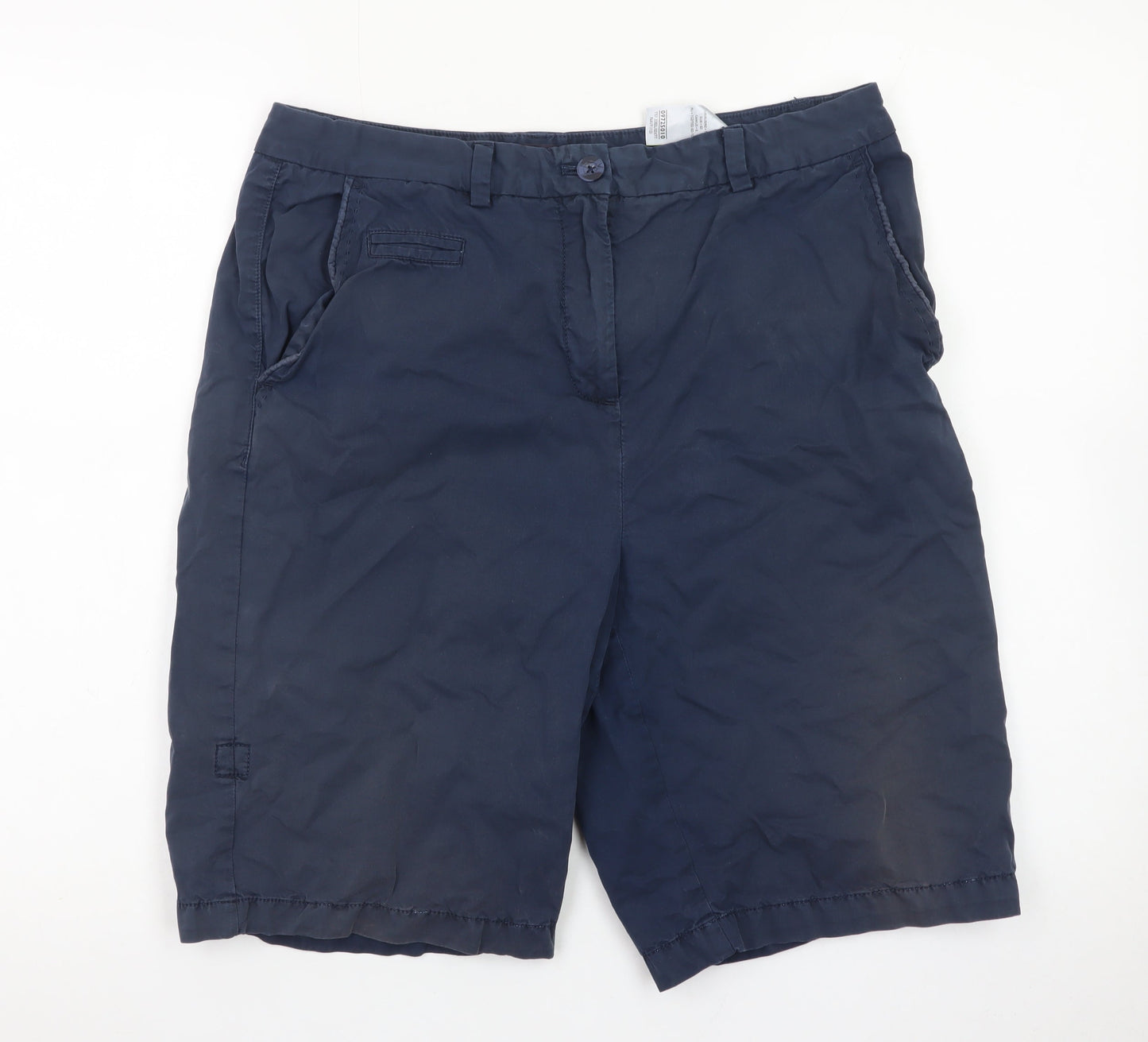 Marks and Spencer Women Blue Size 12 Chino Shorts