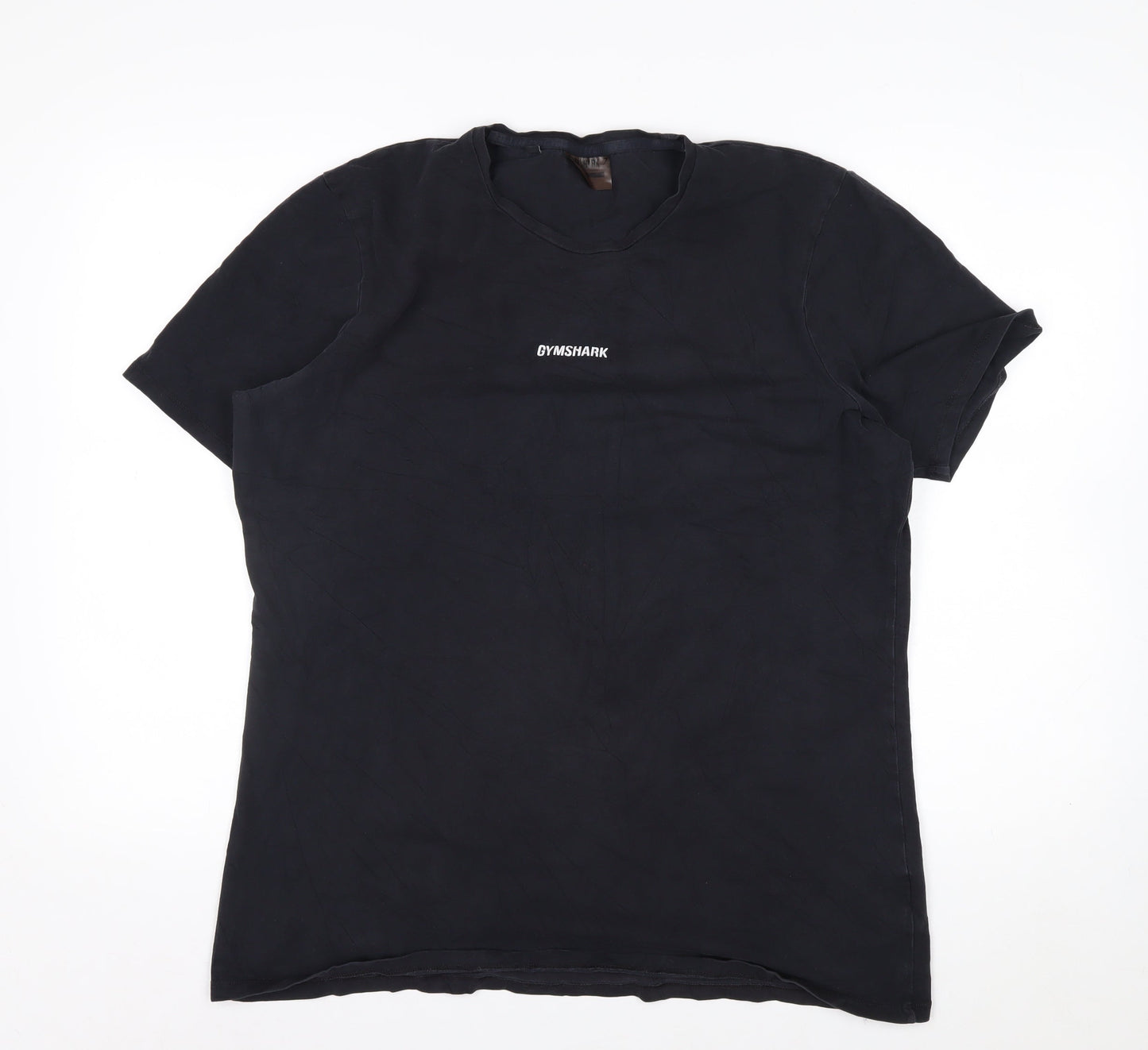 Gymshark Men's Black XL Slim Fit Cotton Stretch Training T-Shirt