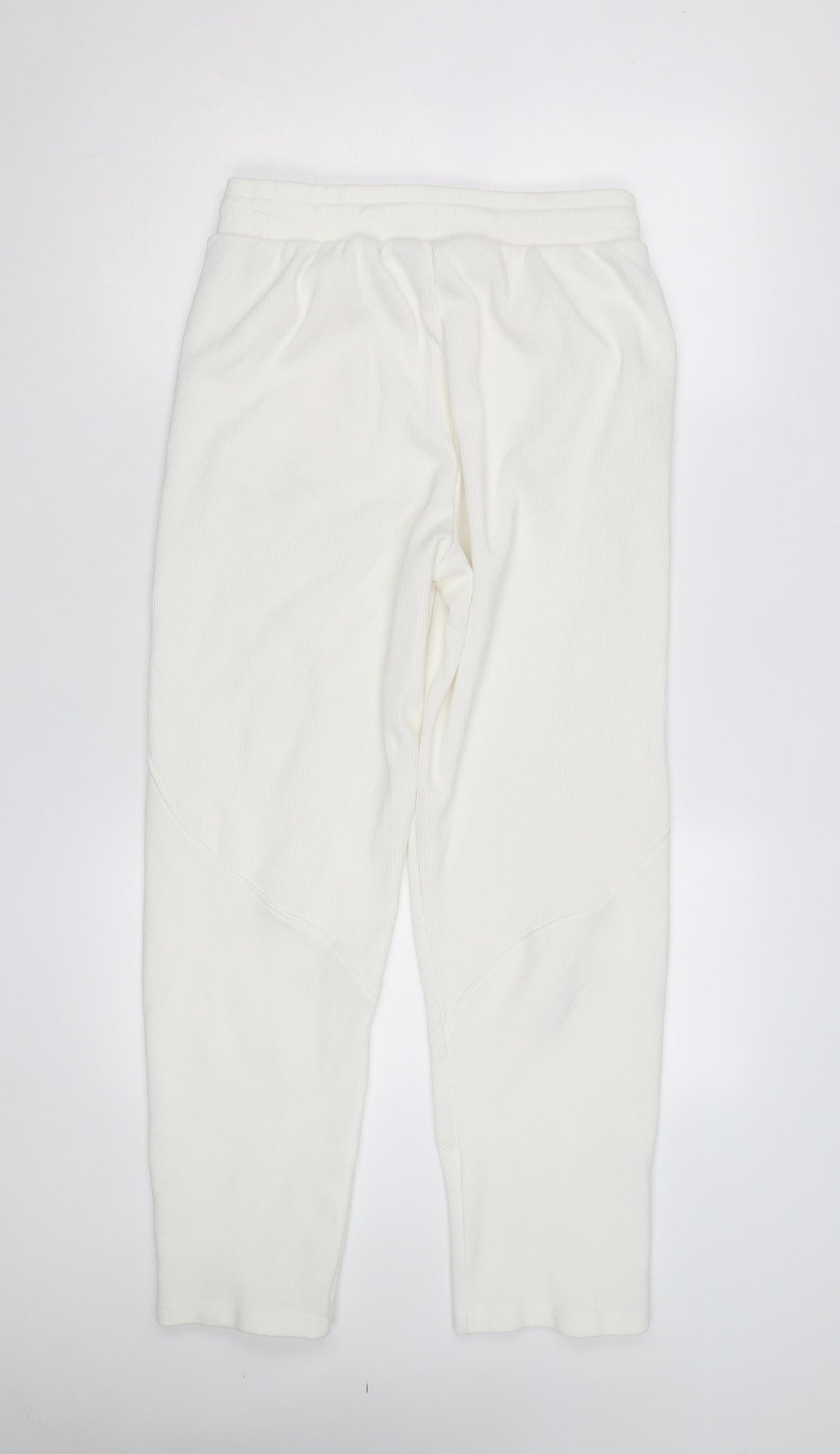 Marks and Spencer Women’s White Jogger Trousers M Breathable Stretch