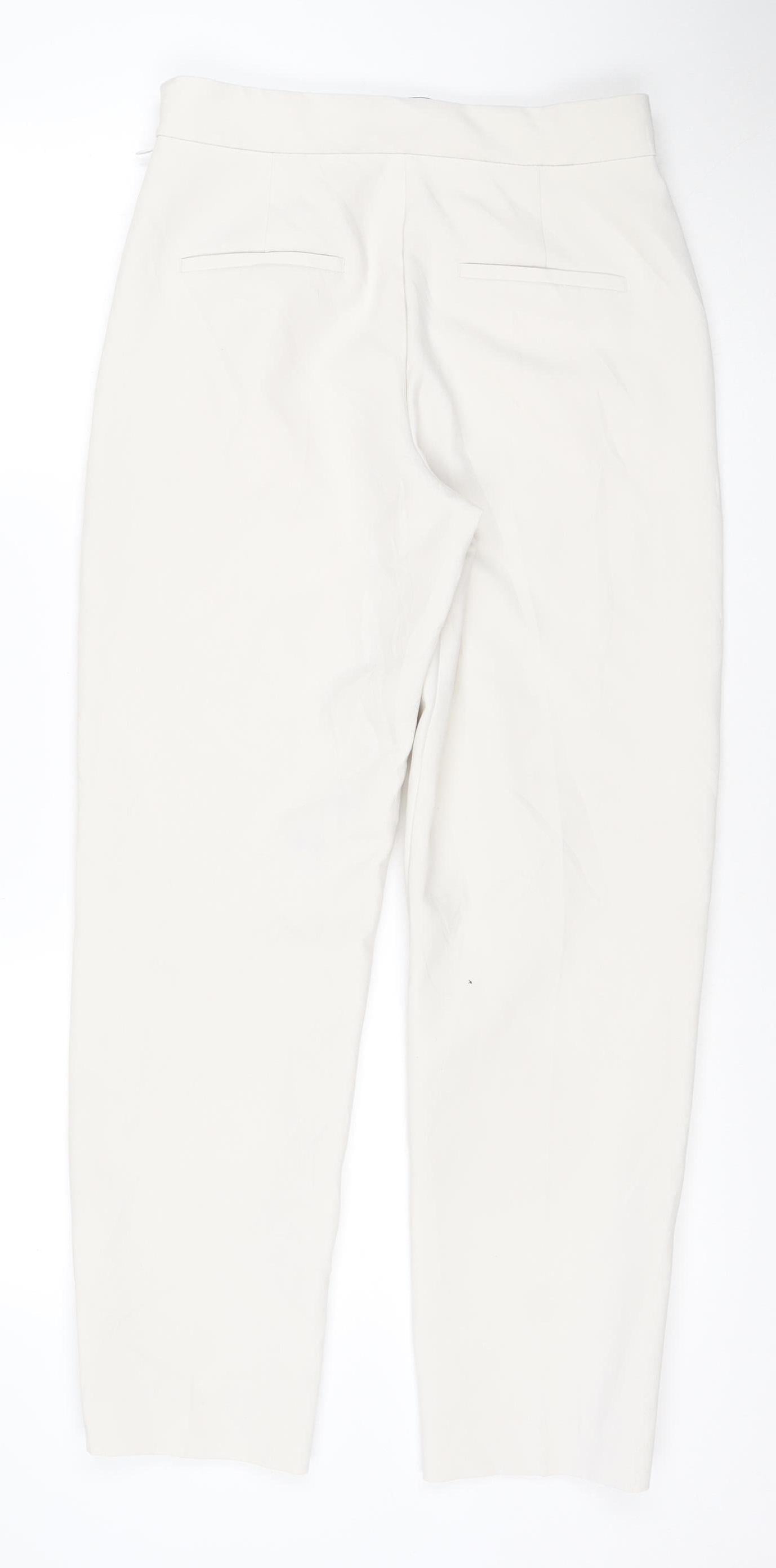 Marks and Spencer Women’s Beige Tapered Trousers Size 10 Regular