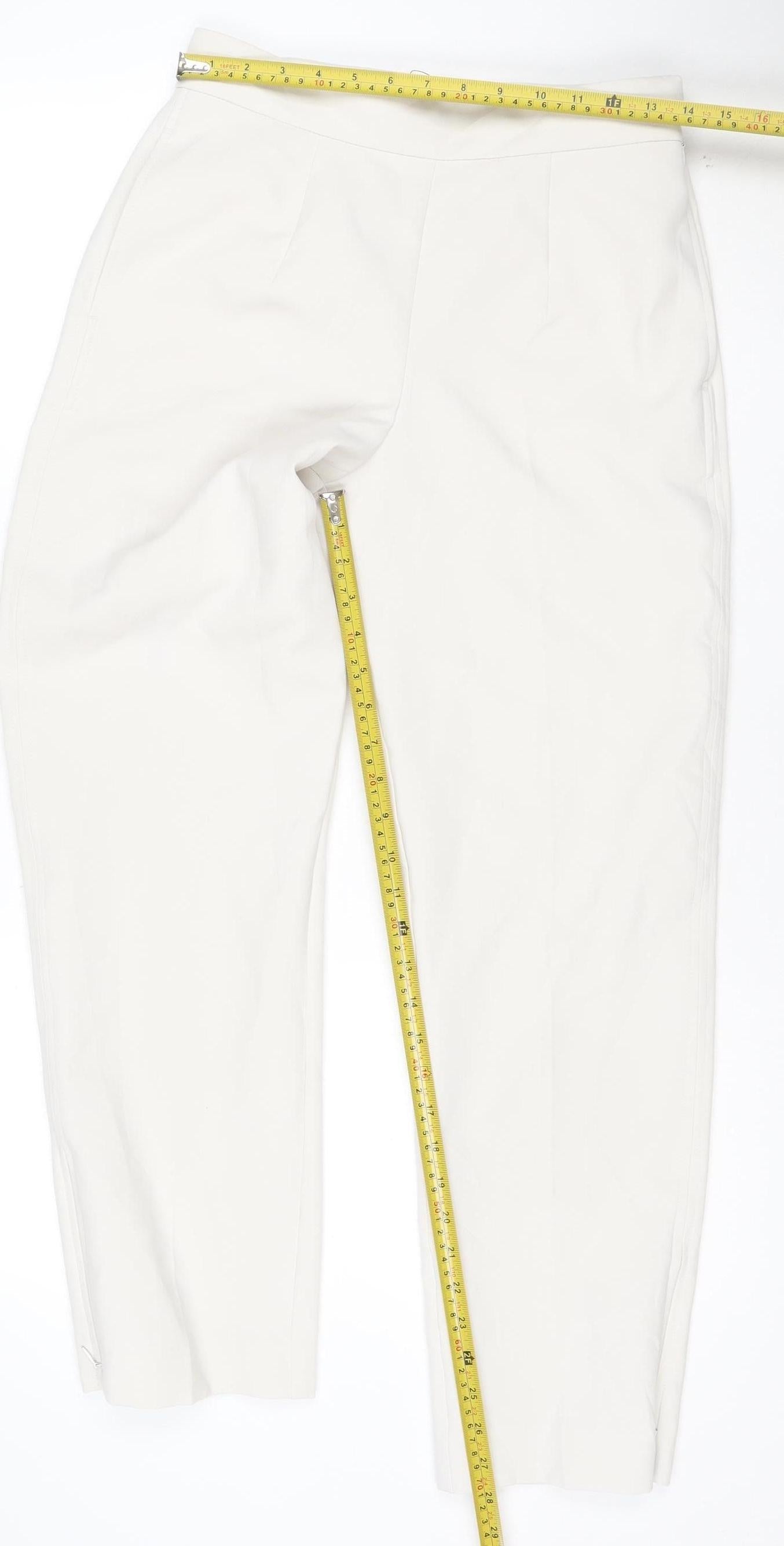 Marks and Spencer Women’s Beige Tapered Trousers Size 10 Regular
