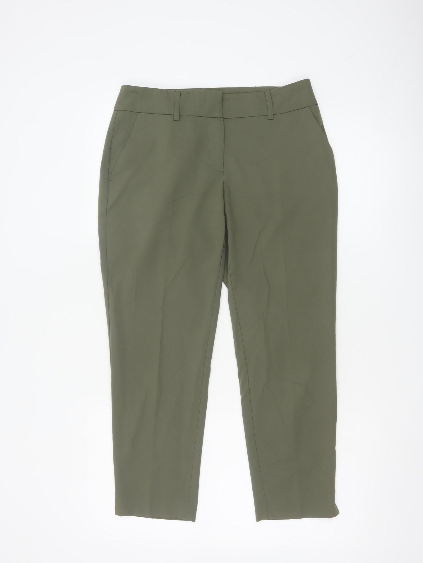 Dorothy Perkins Women’s Green Tapered Trousers Size 8 Polyester Blend