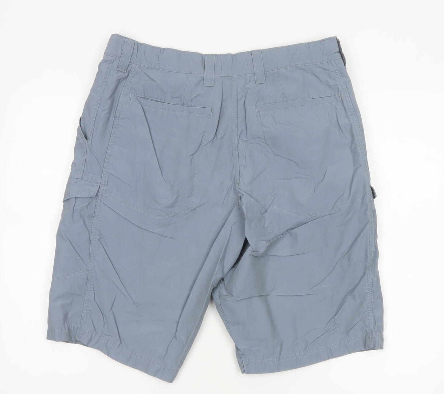 Marks and Spencer Men's Blue Cargo Shorts Size 34 Regular Fit