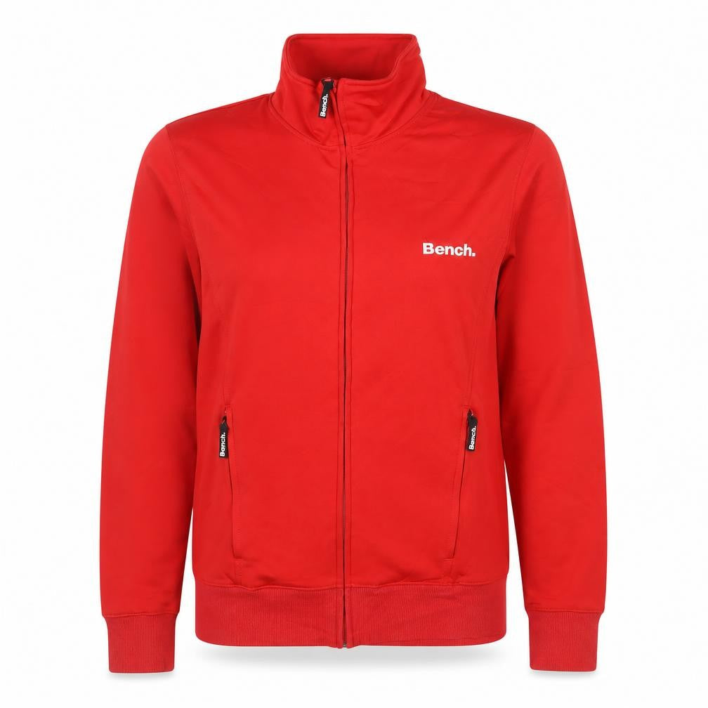 Bench Women Red Full Zip Hoodie Small Polyester Casual Jacket