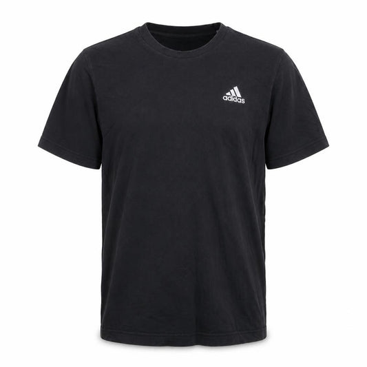 Adidas Men's Black Crew Neck Cotton Short Sleeve T-Shirt M