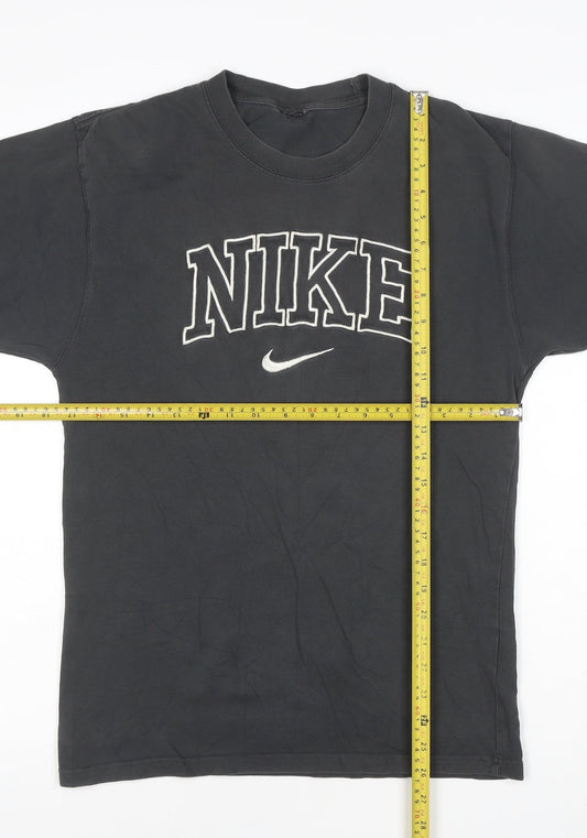 Nike Men's Black XS Sports Logo Crew Neck Cotton T-Shirt