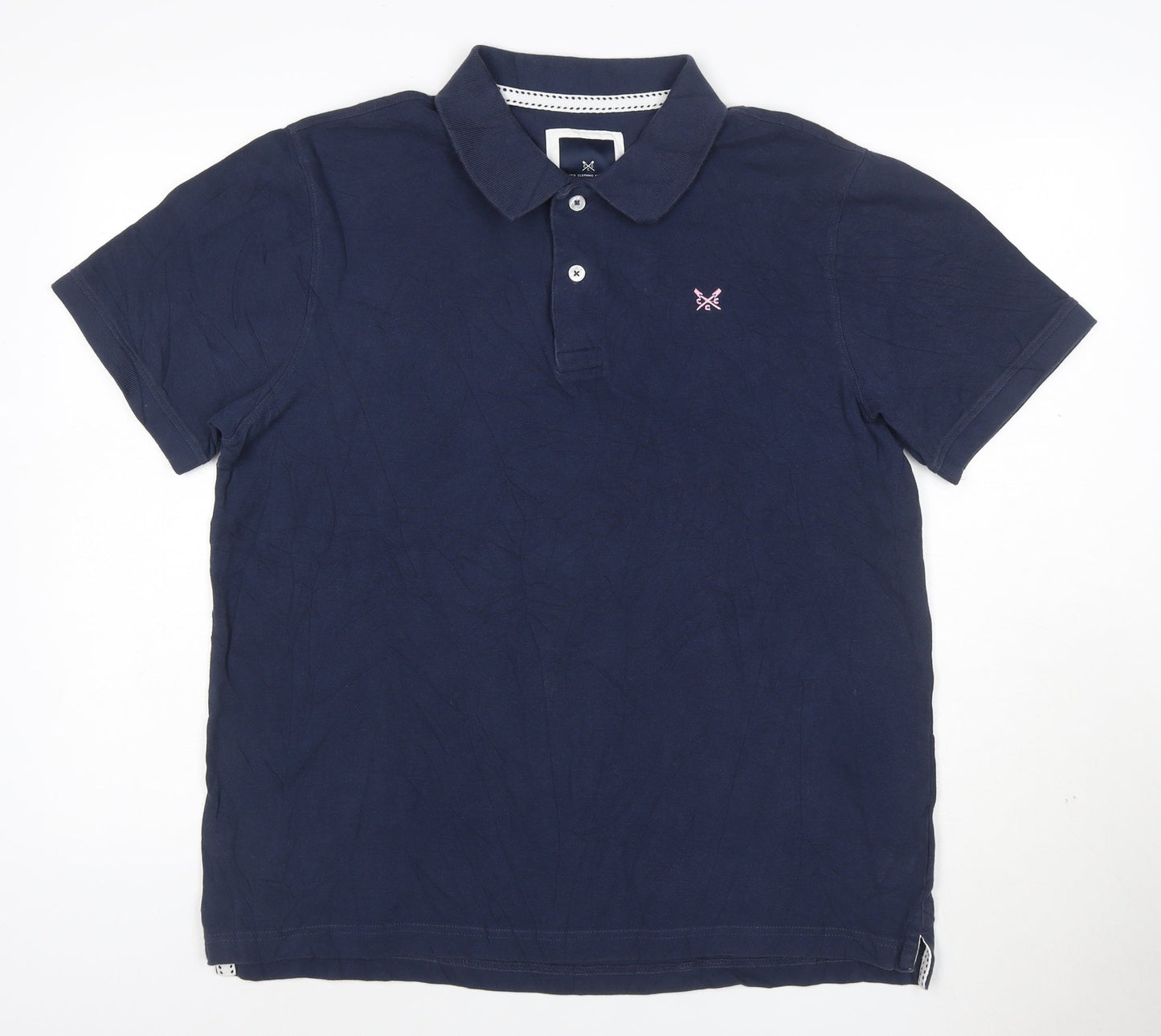 Crew Clothing Company Men's Navy Blue XL Cotton Polo Shirt