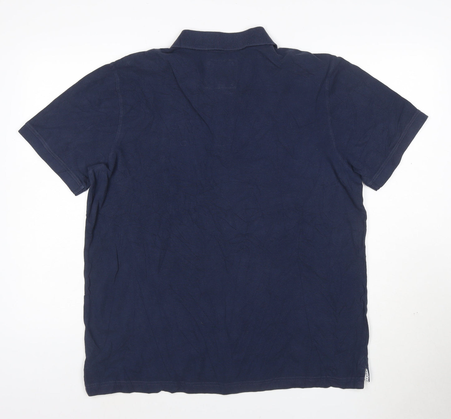 Crew Clothing Company Men's Navy Blue XL Cotton Polo Shirt