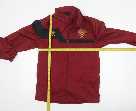 Errea Men's Red Windbreaker Jacket S Sheffield University Sportswear