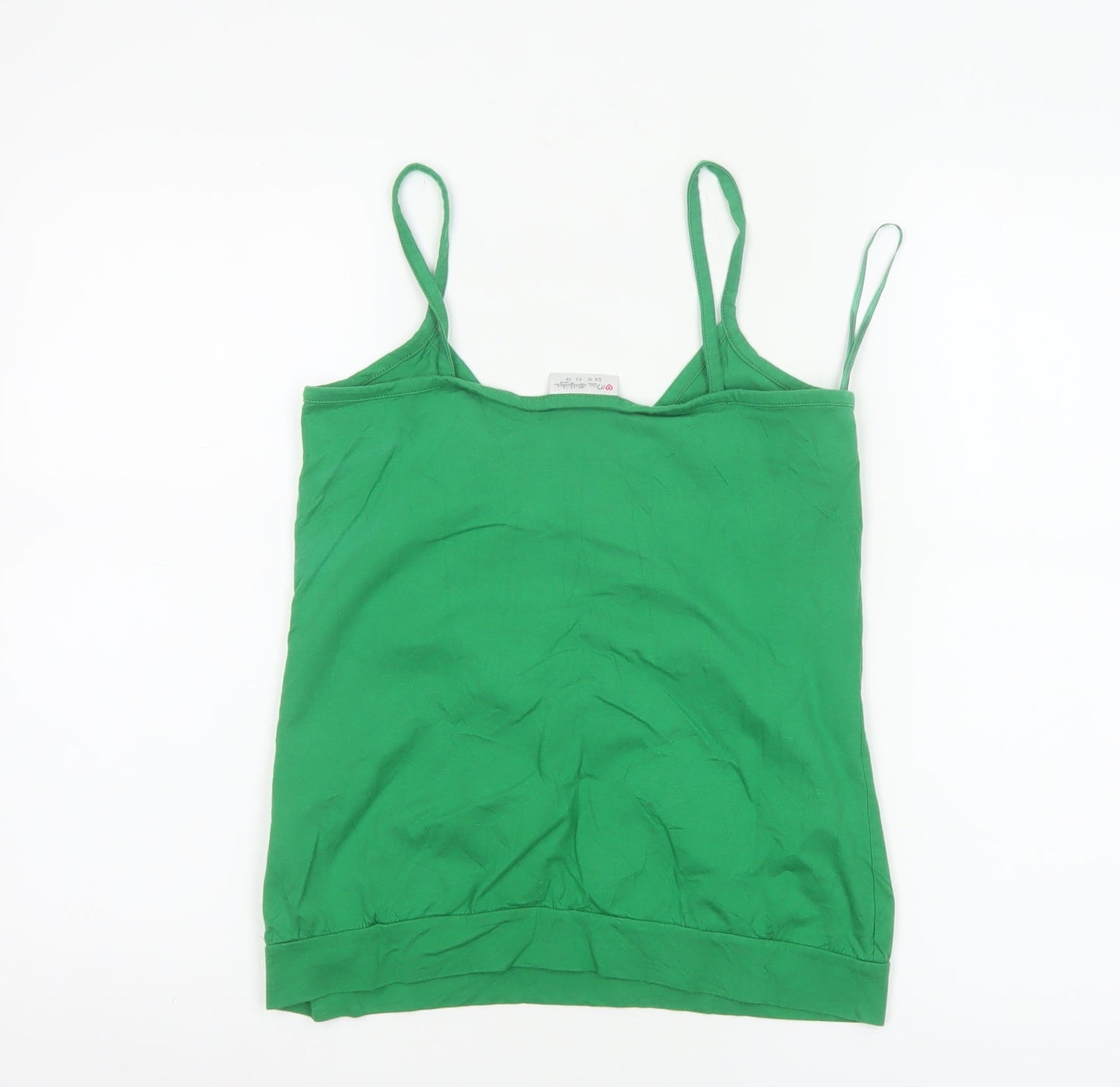 Miss Selfridge Women's Green Cotton Camisole Top Size 10