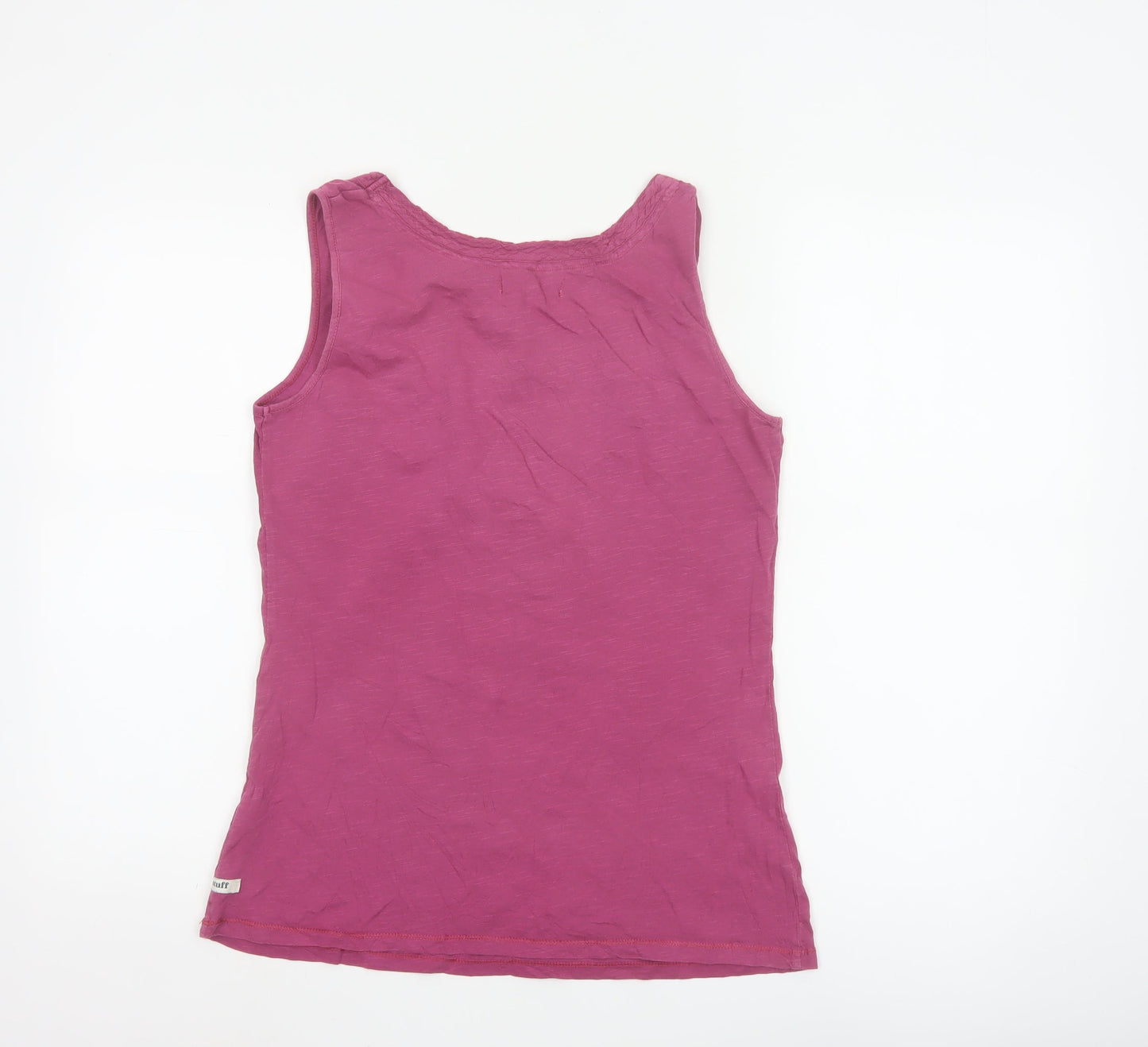 White Stuff Women’s Pink Cotton Scoop Neck Tank Top Size 12