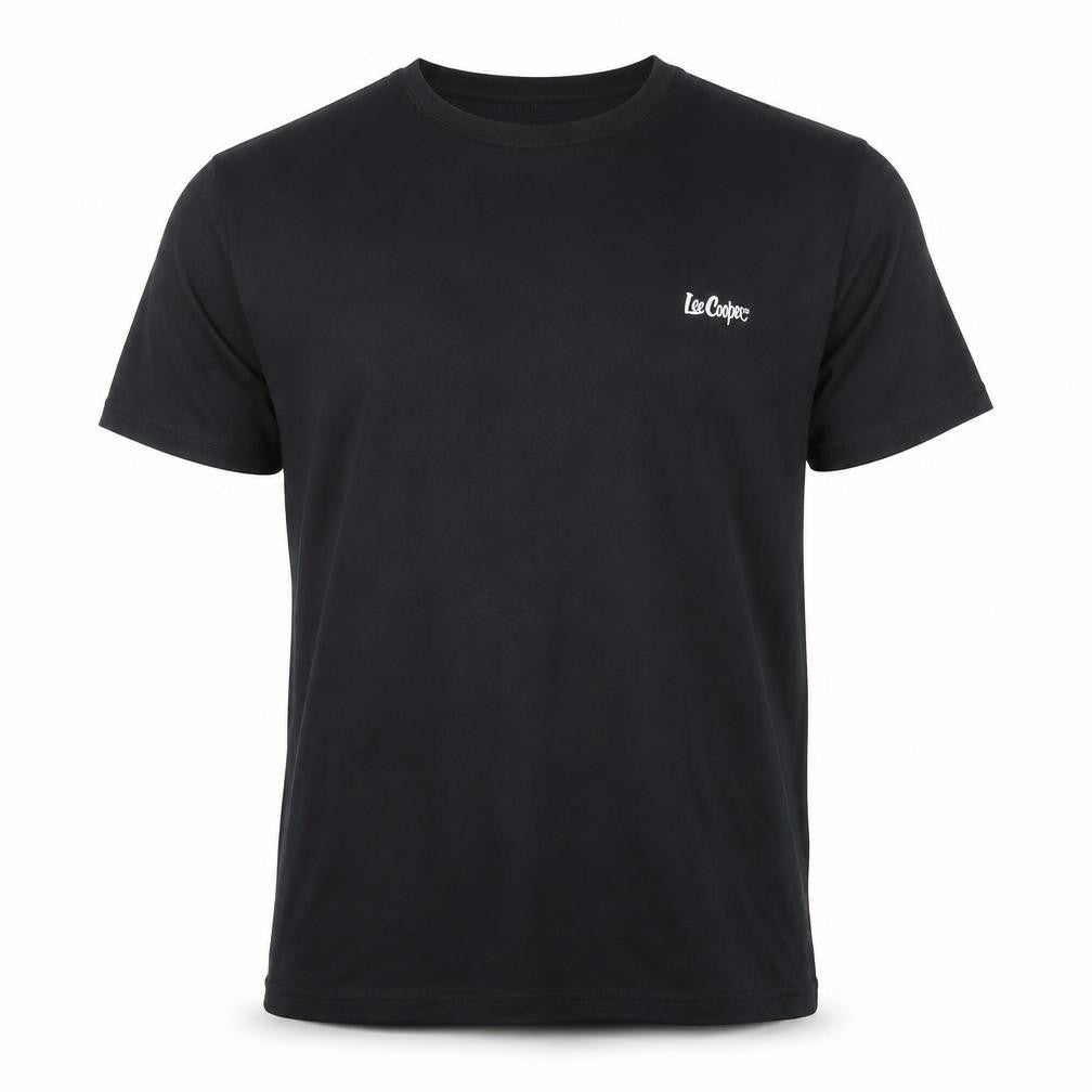 Lee Cooper Men's Black L Short Sleeve Crew Neck T-Shirt