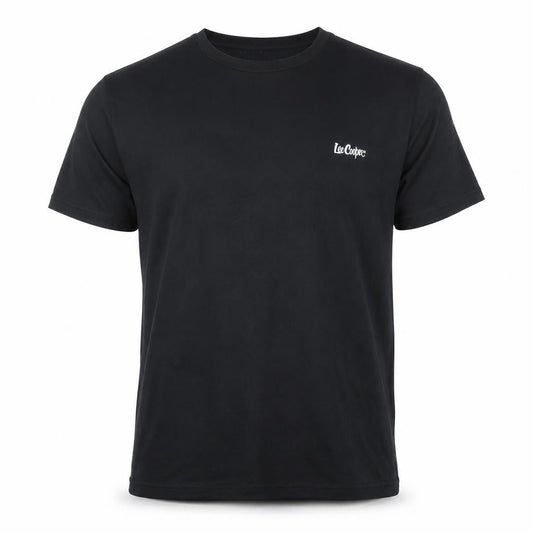 Lee Cooper Men's Black L Short Sleeve Crew Neck T-Shirt
