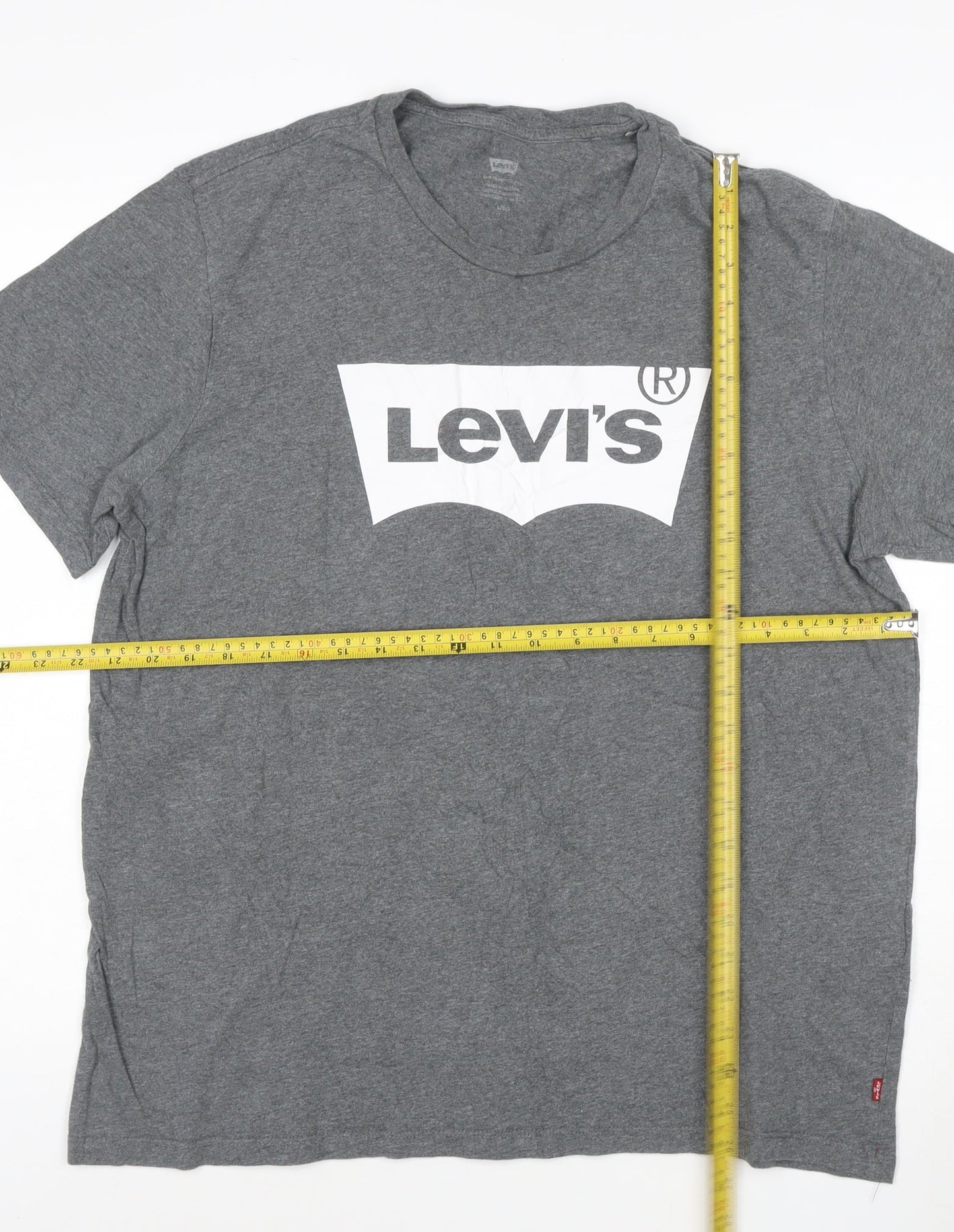 Levi's Men's Grey Short Sleeve Crew Neck T-Shirt Size L