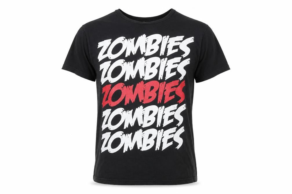 Bluenotes Men's Black Zombies Graphic Cotton T-Shirt M