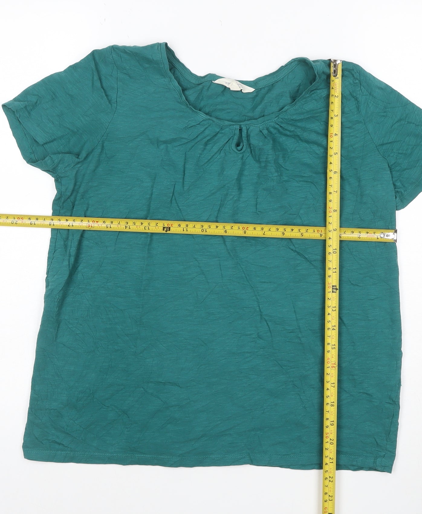 Seasalt Cornwall Women's Green Organic Cotton T-Shirt Size 10