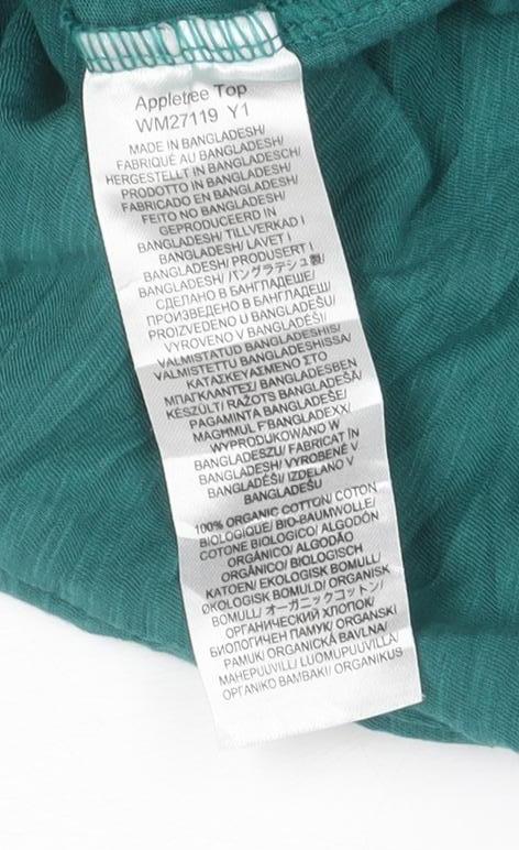 Seasalt Cornwall Women's Green Organic Cotton T-Shirt Size 10