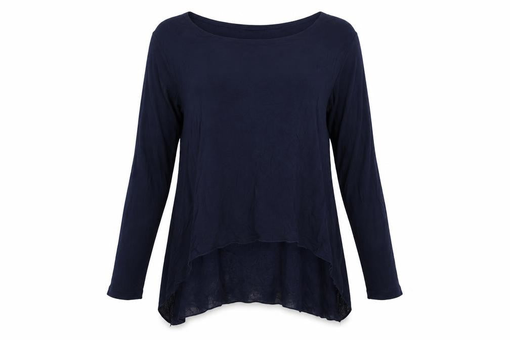 Phase Eight Women's Blue Long Sleeve Tunic Blouse Size 16