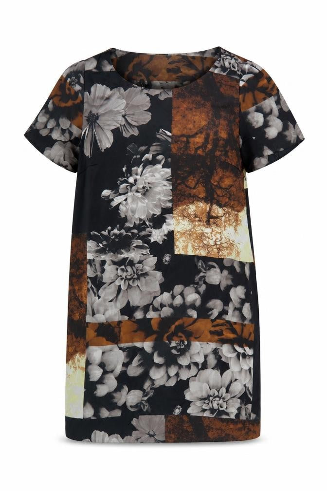 Phase Eight Women's Multicoloured Floral Shift Dress Size 14