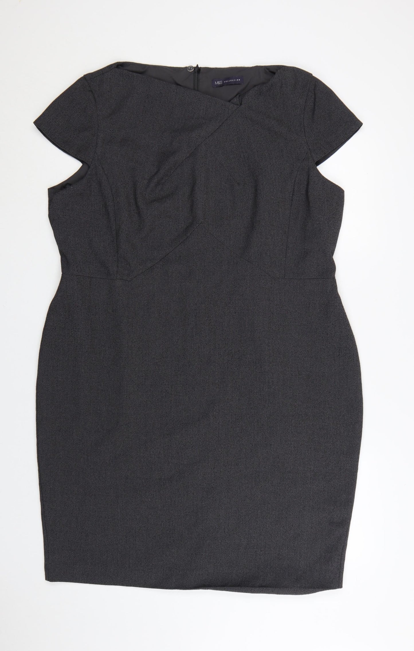 Marks and Spencer Women’s Grey Sheath Work Dress Size 22