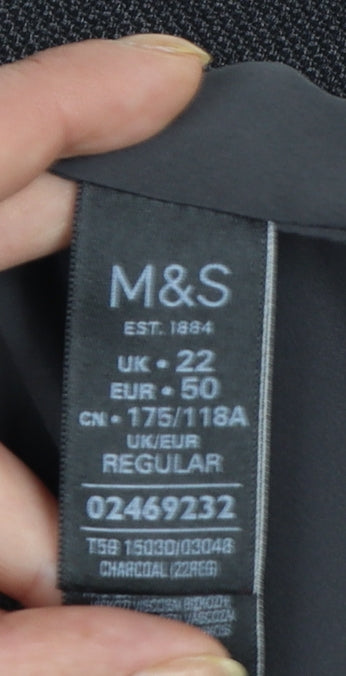 Marks and Spencer Women’s Grey Sheath Work Dress Size 22