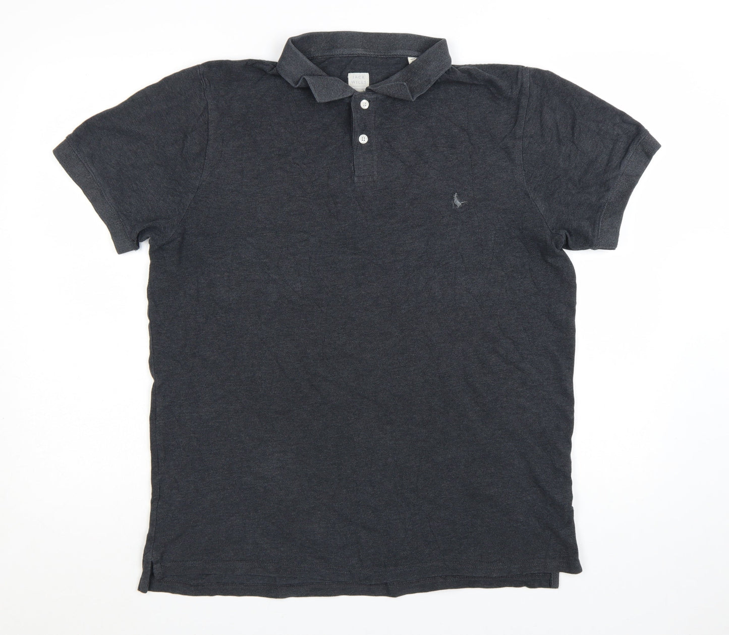 Jack Wills Men's Black XL Polo Shirt Classic Cotton Short Sleeve