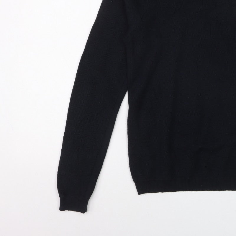 Additional view of Rag & Bone Men's Black Knit Crew Neck jumper, size L