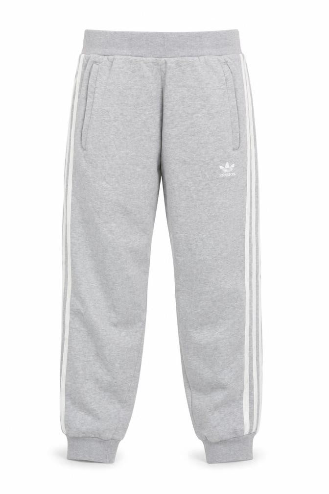 Front view of Adidas Women Grey Sweatpants M Joggers Cotton Blend Casual Sportswear