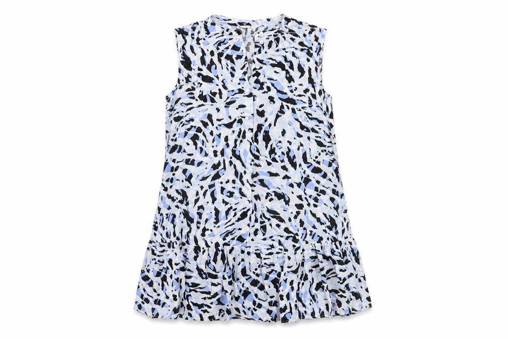 Hush Women's Multicoloured Animal Print Sleeveless Tunic Blouse Size 12