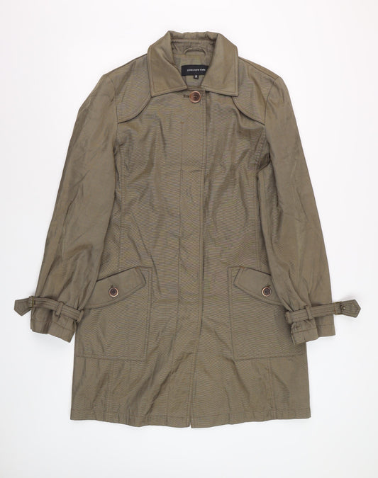 Jones New York Men's Brown Mid-Length Trench Coat Size M
