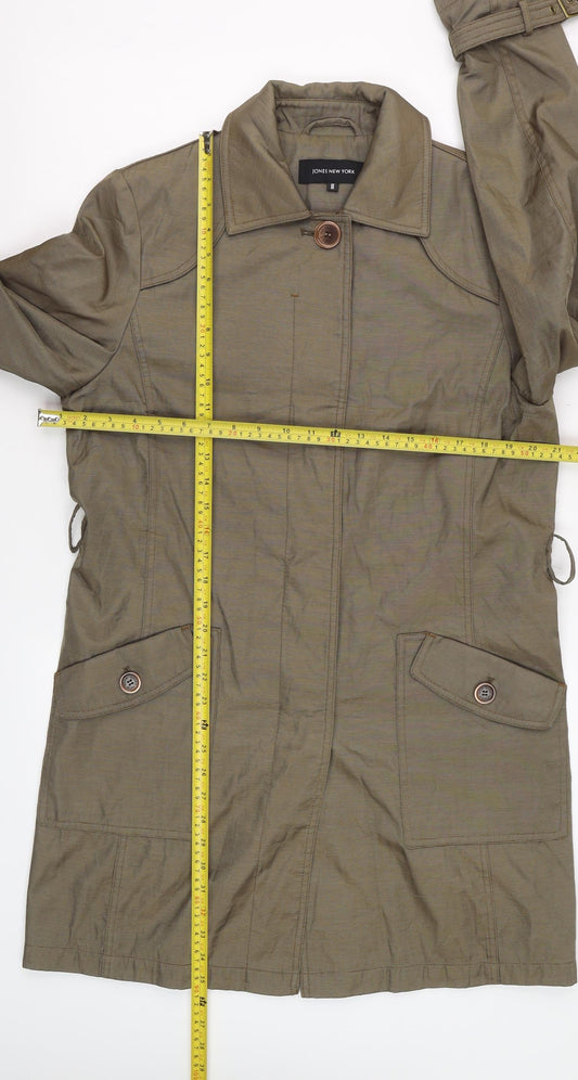 Jones New York Men's Brown Mid-Length Trench Coat Size M