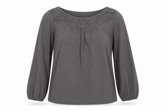 Boden Women's Grey Tunic Style Silk Blend Blouse UK 6