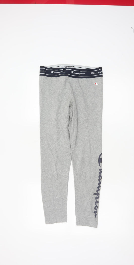 Champion Women’s Grey Small Logo Elastic Waist Leggings