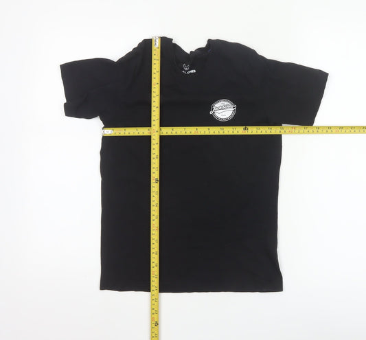 Jack & Jones Boys Black 12 Years Logo Cotton Short Sleeve T-Shirt