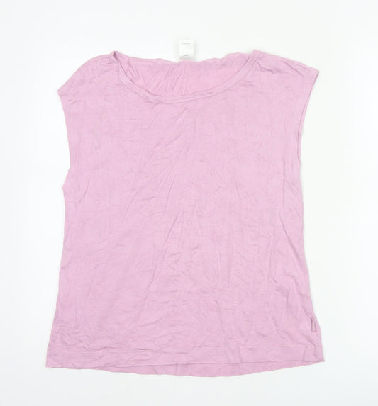 Calvin Klein Women's Pink Jersey Sleeveless Nightshirt S