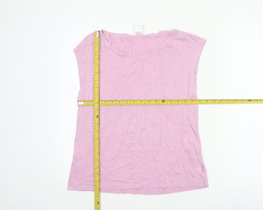 Calvin Klein Women's Pink Jersey Sleeveless Nightshirt S
