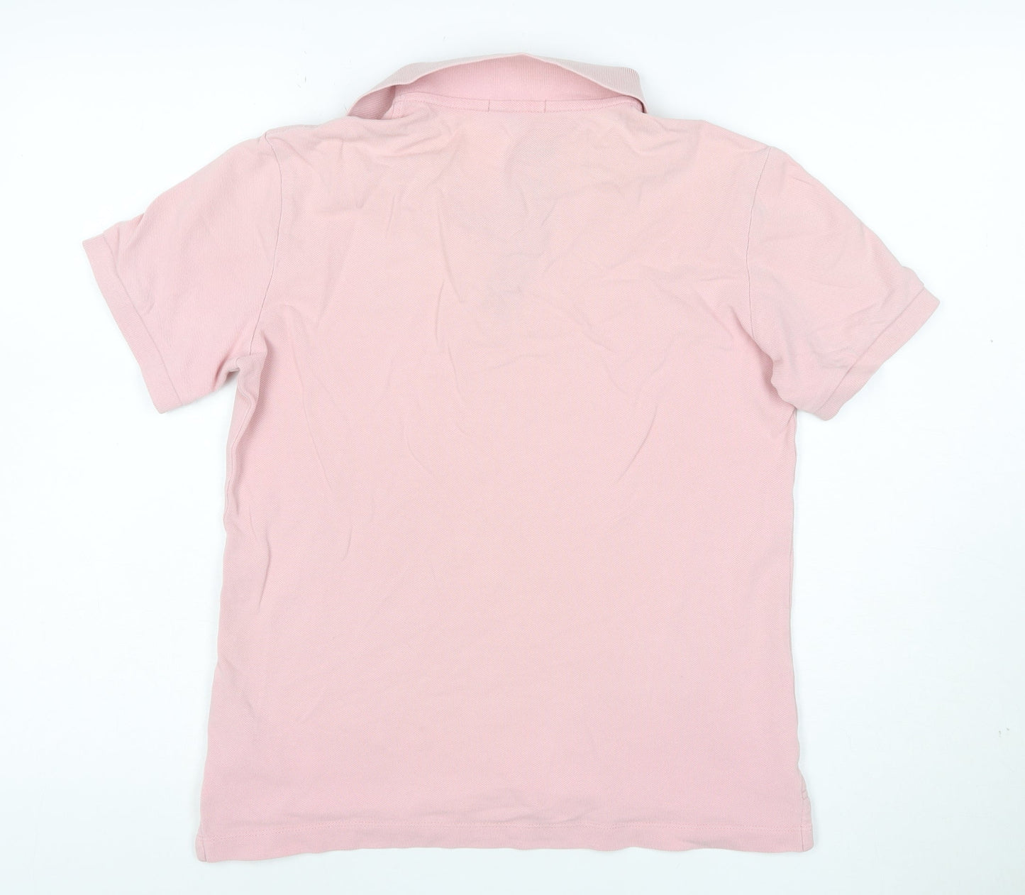 Burberry Men's Pink Slim Fit Cotton Polo Shirt Size S