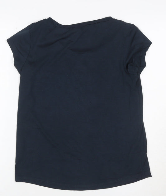 Hard Rock Cafe Women's Navy Small Graphic Short Sleeve T-Shirt