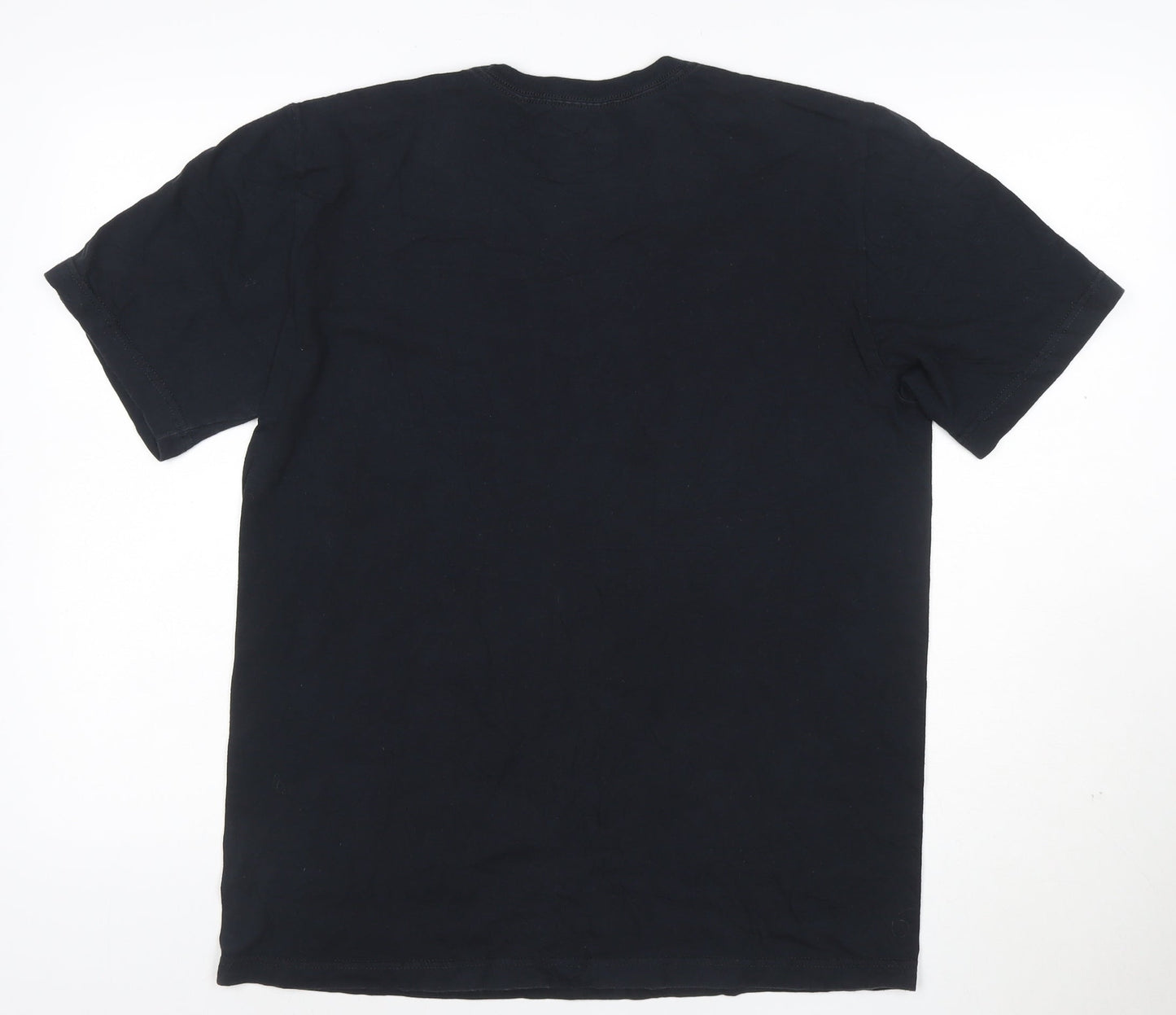 Nike Men's Black Regular Fit Cotton Graphic Sports T-Shirt Size L