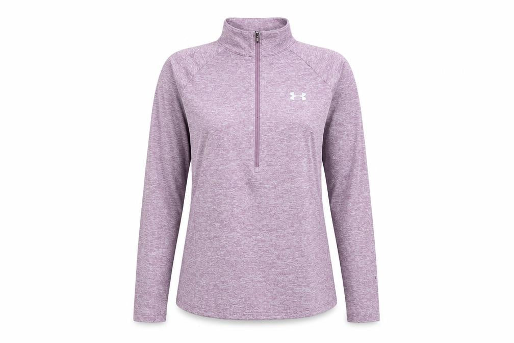 Under Armour Womens Purple 1/2 Zip Pullover Sweatshirt XS