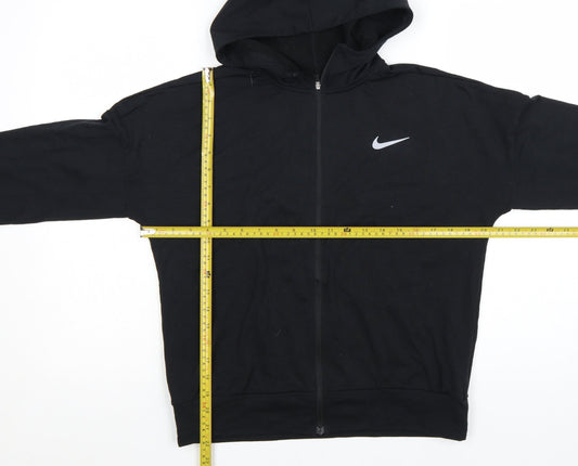 Nike Womens Black XS Full Zip Dri-Fit Hoodie Running Jacket