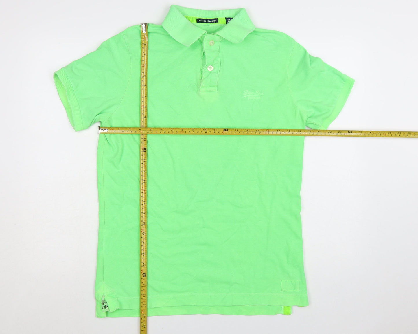 Superdry Men's Green XL Classic Short Sleeve Polo Shirt