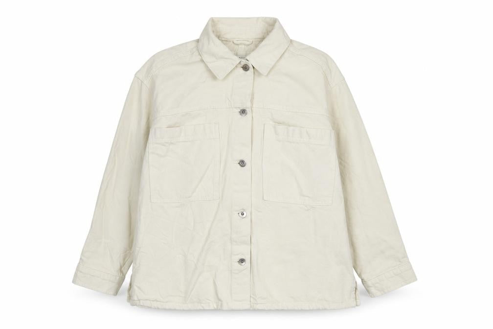 Marks and Spencer Women Beige L Basic Cotton Jacket