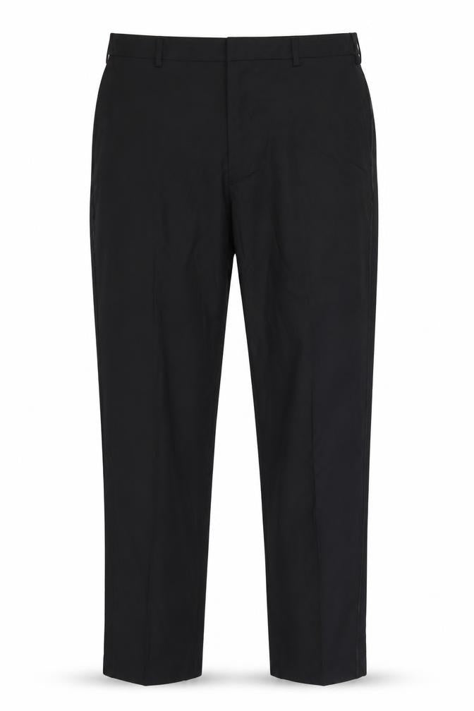 Marks and Spencer Men's Black Wool Blend Regular Fit Dress Trousers 38x31