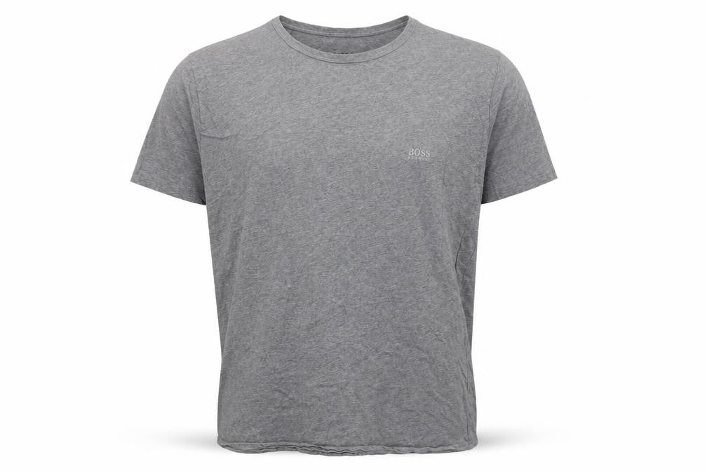 Hugo Boss Men's Grey 2XL Crew Neck Cotton T-Shirt