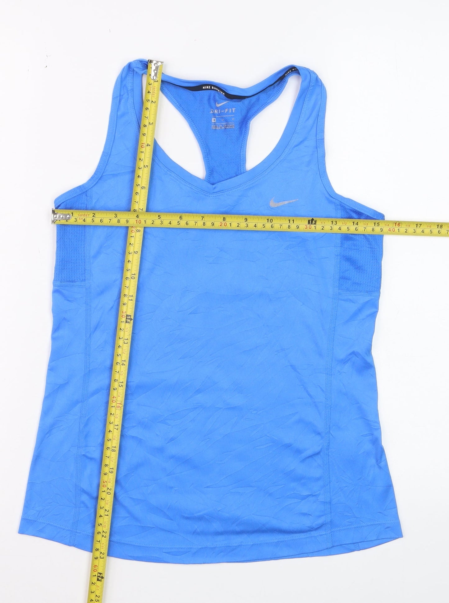 Nike Women's Blue Dri-FIT Running Tank Top Size M Regular Fit